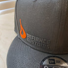 Defiance Kustoms Hat - Orange Flame Logo Flatbill - Langford Industries